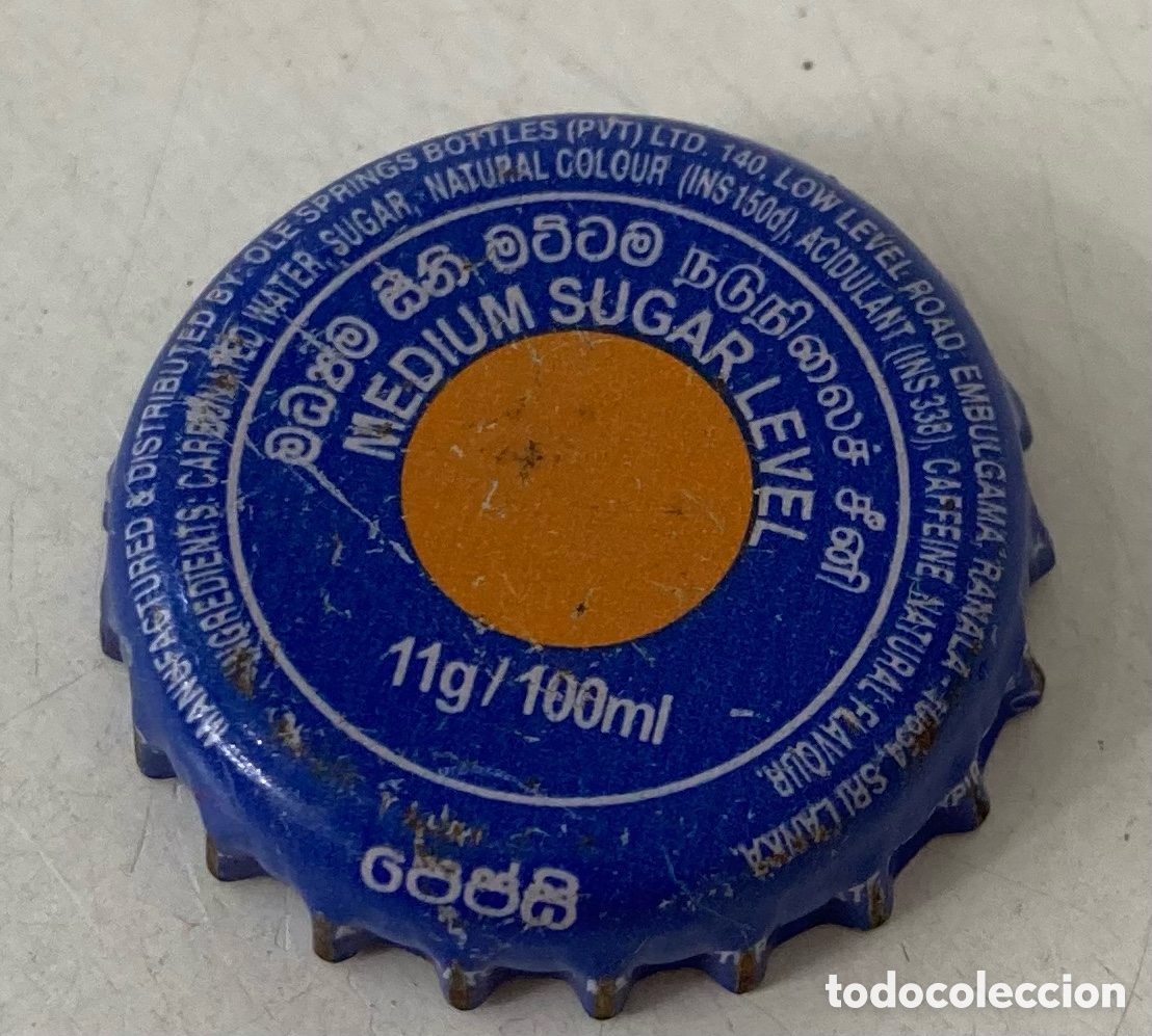 Coleccionismo de cervezas: BOTTLE CAP REFRESCO CHAPA TAP&Oacute;N CORONA OLE SPRINGS PEPSI. SRI LANKA (27).--LOTE N. 1014--CARMANJO