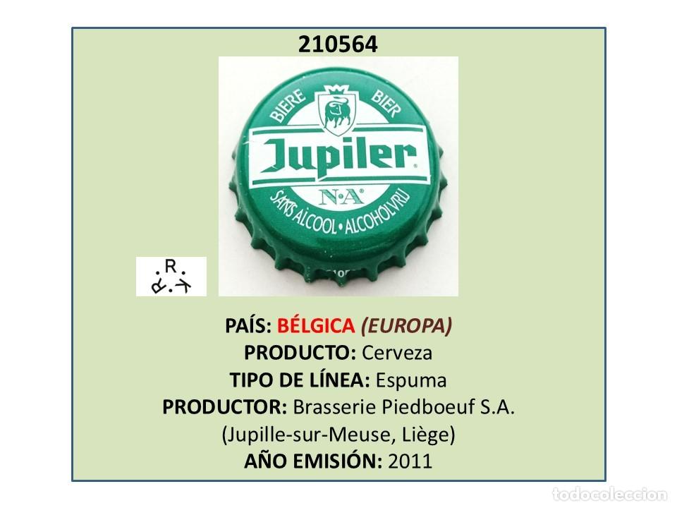 Coleccionismo de cervezas: TAPON CORONA CAPSULA CHAPA CERVEZA JUPILER (B&Eacute;LGICA)