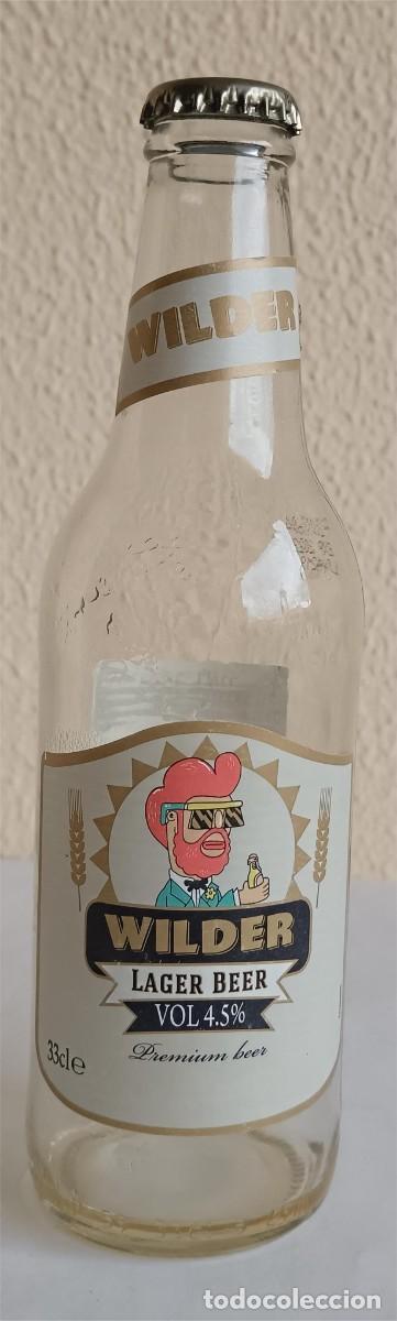 Coleccionismo de cervezas: Botella de cerveza Wilder-Israel-Vac&iacute;a.