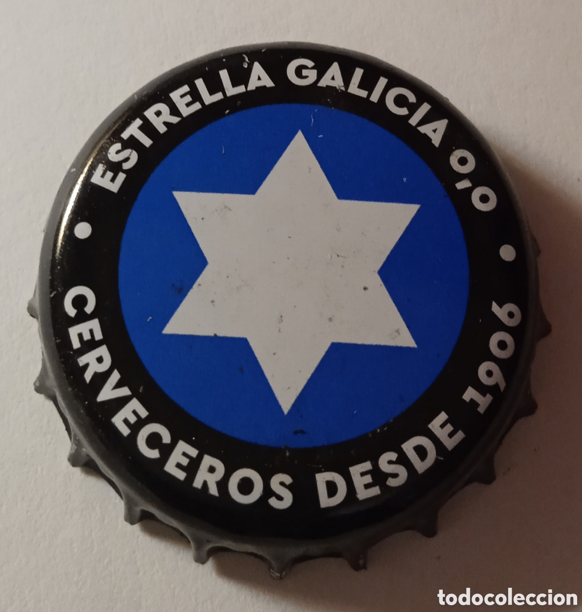 Coleccionismo de cervezas: CHAPA ESTRELLA GALICIA 0,0