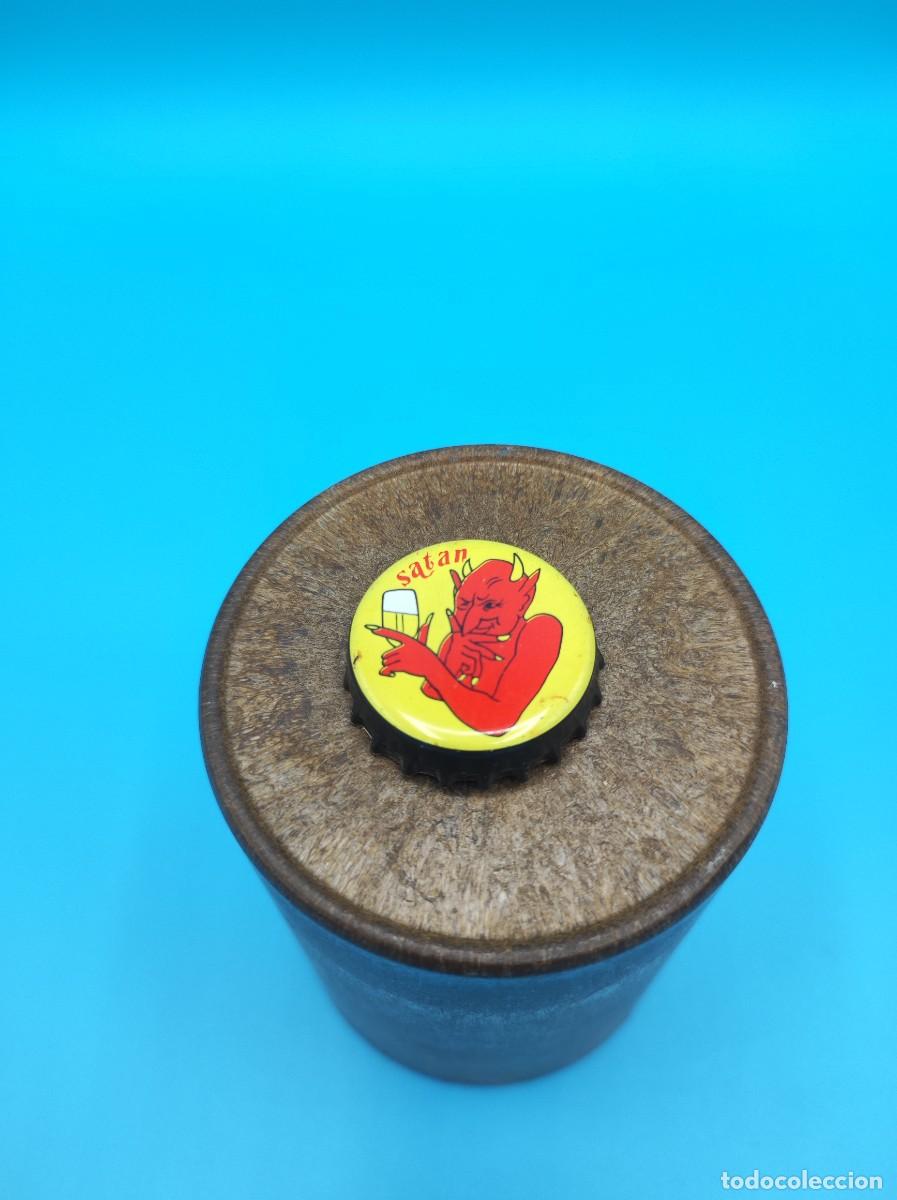 Sammeln von Brauereiartikeln: Chapa - Tap&oacute;n botella cerveza belga &rdquo;SATAN&rdquo;