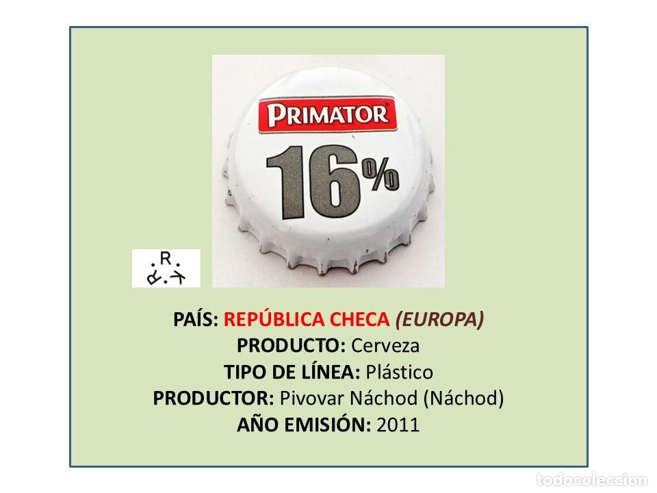 Coleccionismo de cervezas: TAPON CORONA CAPSULA CHAPA CERVEZA PRIMATOR 16% (REP&Uacute;BLICA CHECA)