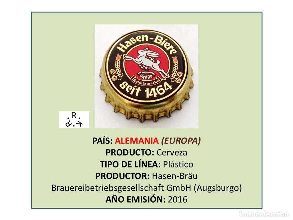Coleccionismo de cervezas: TAPON CORONA CAPSULA CHAPA CERVEZA HASEN (ALEMANIA)