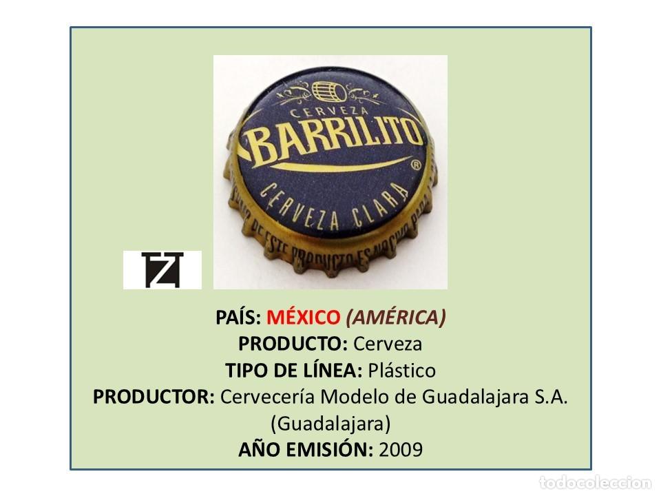 Coleccionismo de cervezas: TAPON CORONA CAPSULA CHAPA CERVEZA BARRILITO (M&Eacute;XICO)