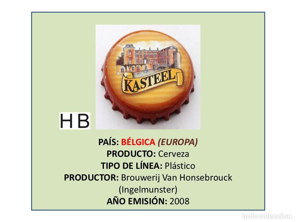 Coleccionismo de cervezas: TAPON CORONA CAPSULA CHAPA CERVEZA KASTEEL (B&Eacute;LGICA)