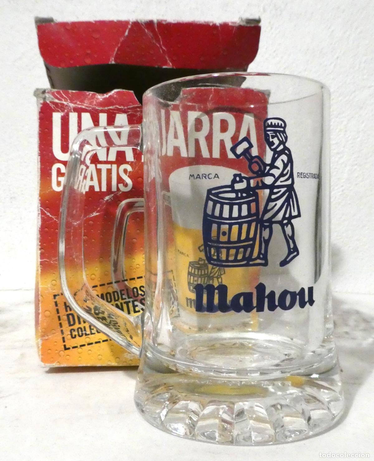 Coleccionismo de cervezas: Jarra de Cerveza Mahou en su envase