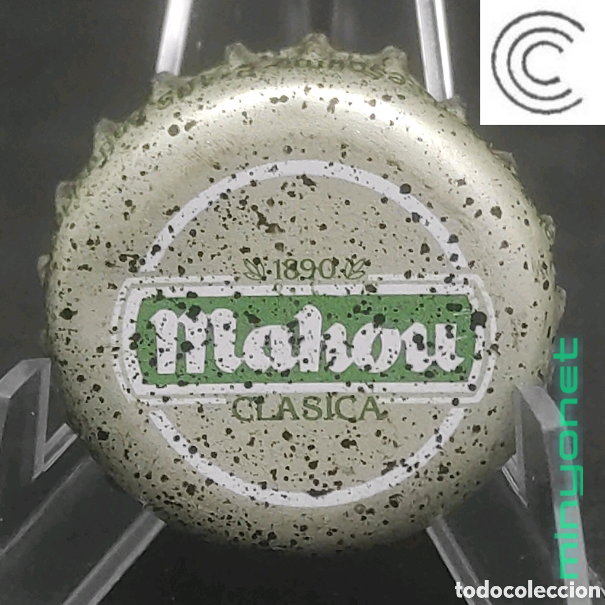 Coleccionismo de cervezas: Chapa o tap&oacute;n corona de Cerveza Mahou cl&aacute;sica, a&ntilde;os 90