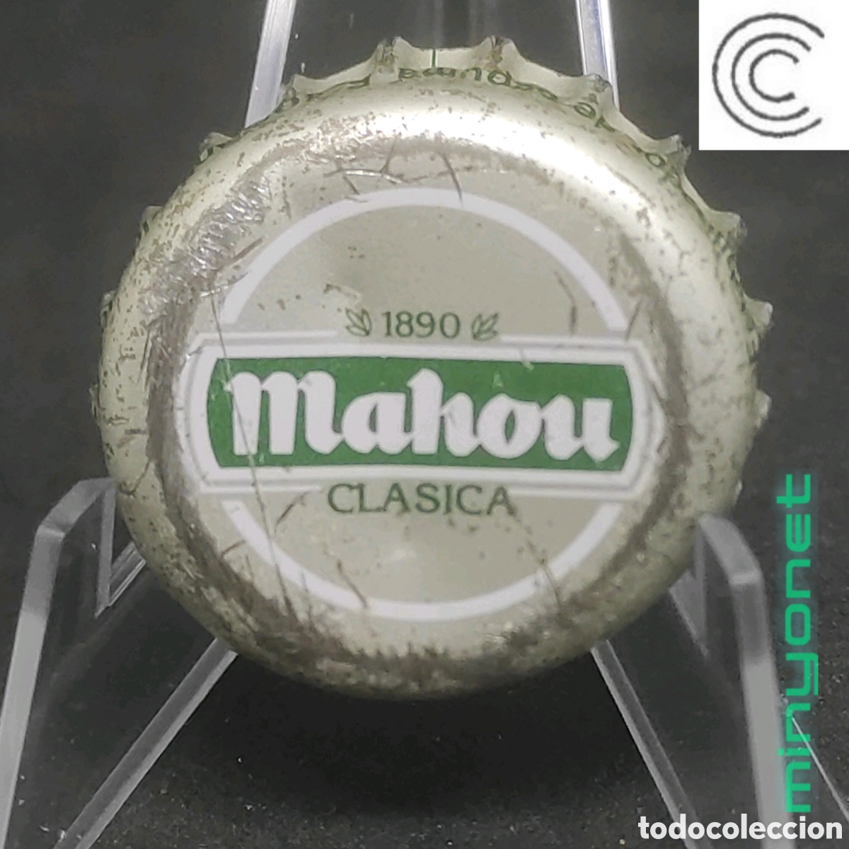 Coleccionismo de cervezas: Chapa o tap&oacute;n corona Cerveza Mahou cl&aacute;sica