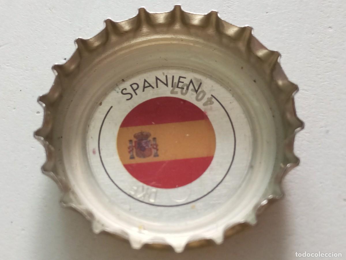 Sammeln von Brauereiartikeln: Chapa tap&oacute;n corona de la cerveza alemana BITBURGER PREMIUM PILS UEFA EURO2024 - ESPA&Ntilde;A