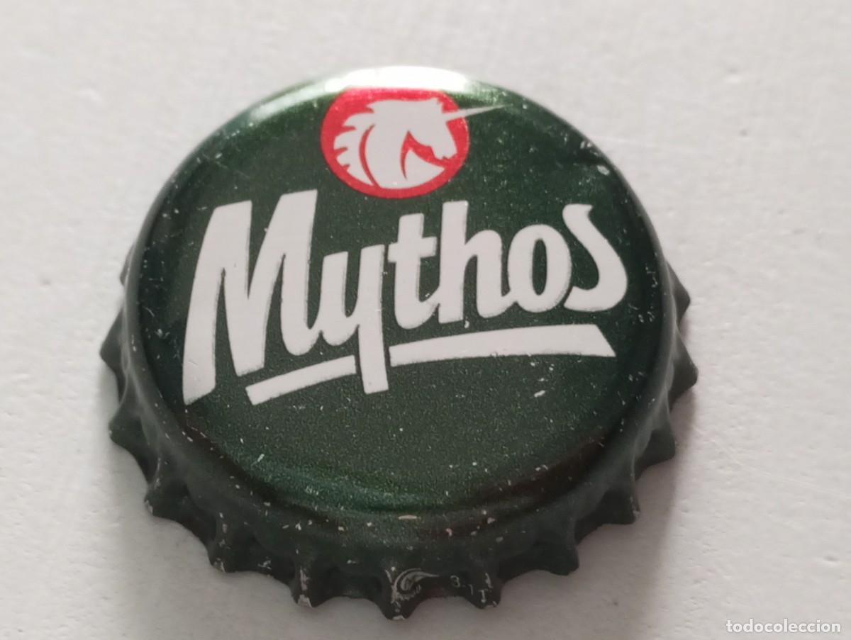 Coleccionismo de cervezas: Chapa tap&oacute;n corona de la cerveza griega MYTHOS
