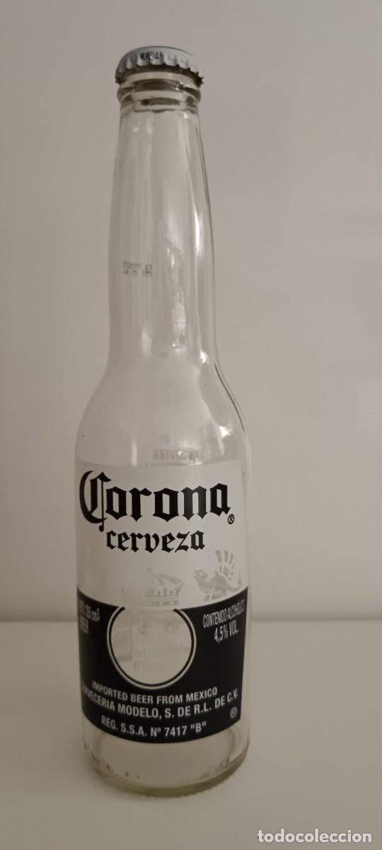 Coleccionismo de cervezas: botella de cerveza Corona. vacia.