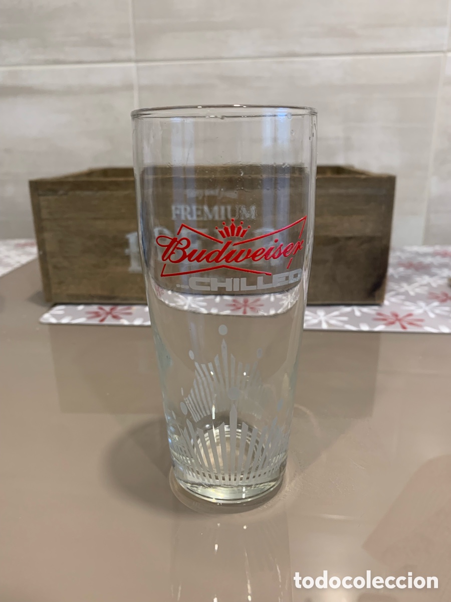 Vaso de cerveza Budweiser