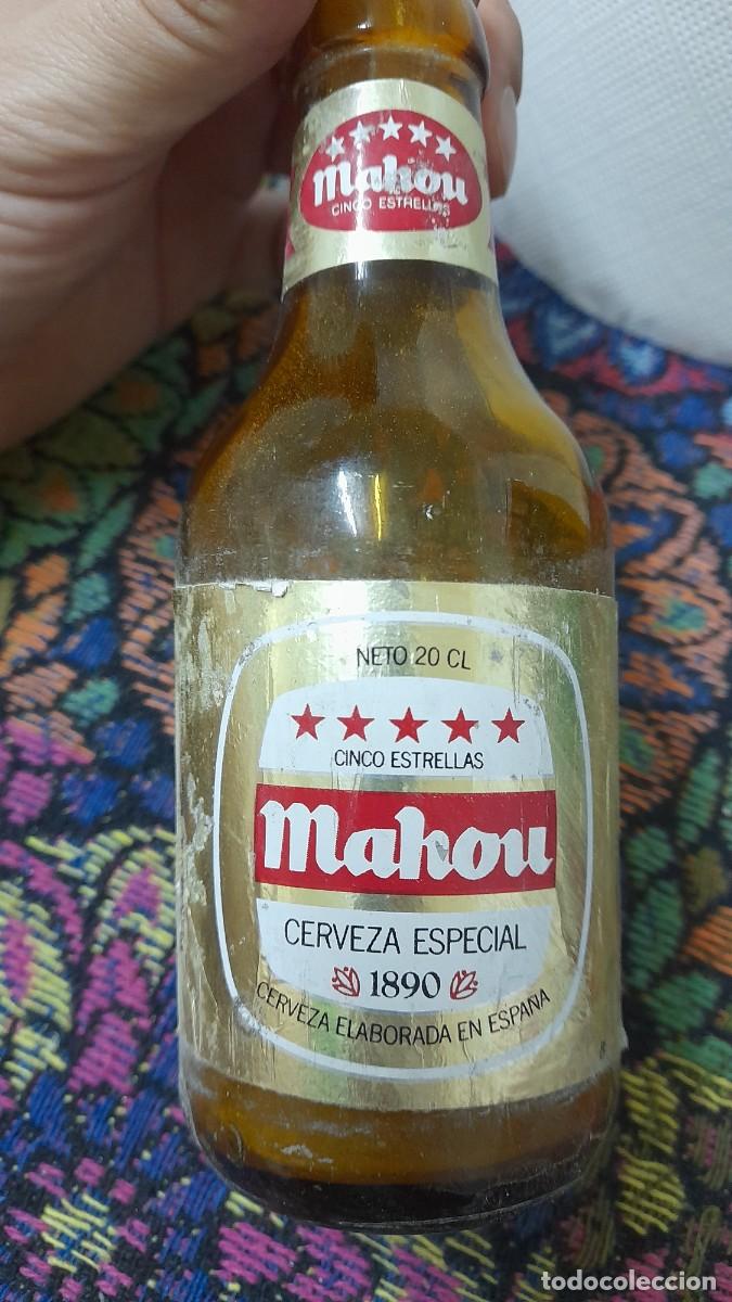 Coleccionismo de cervezas: Botella de cerveza Mahou Madrid quinto etiqueta - Foto 4