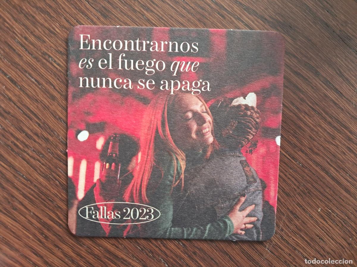 Coleccionismo de cervezas: posavasos de cerveza, Mahou, fallas 2023.