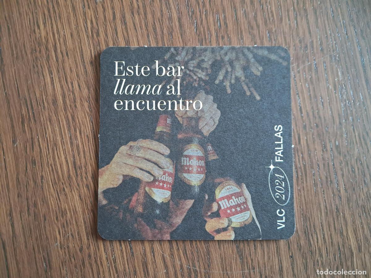 Coleccionismo de cervezas: posavasos de cerveza, Mahou, fallas de Valencia a&ntilde;o 2024.