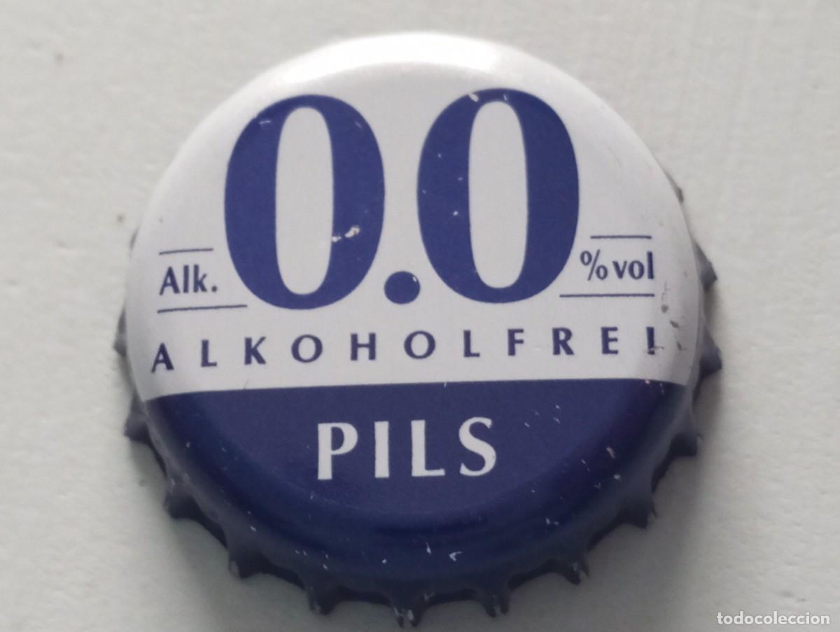 Coleccionismo de cervezas: Chapa tap&oacute;n corona de la cerveza alemana BITBURGER 0.0% ALKOHOLFREI PILS