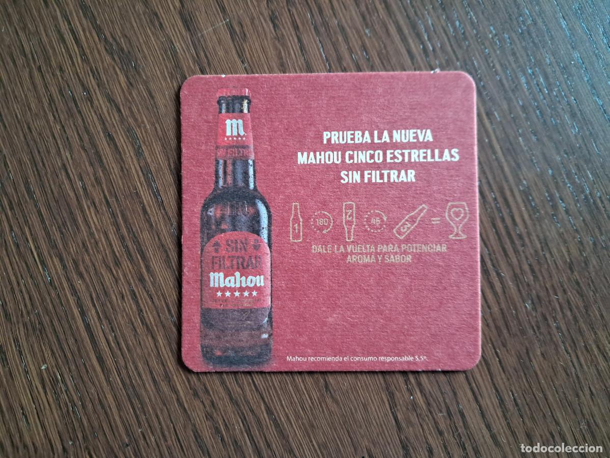 Coleccionismo de cervezas: posavasos de cerveza, Mahou sin filtrar.
