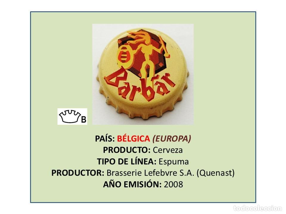 Coleccionismo de cervezas: TAPON CORONA CAPSULA CHAPA CERVEZA BARB&Aacute;R (B&Eacute;LGICA)