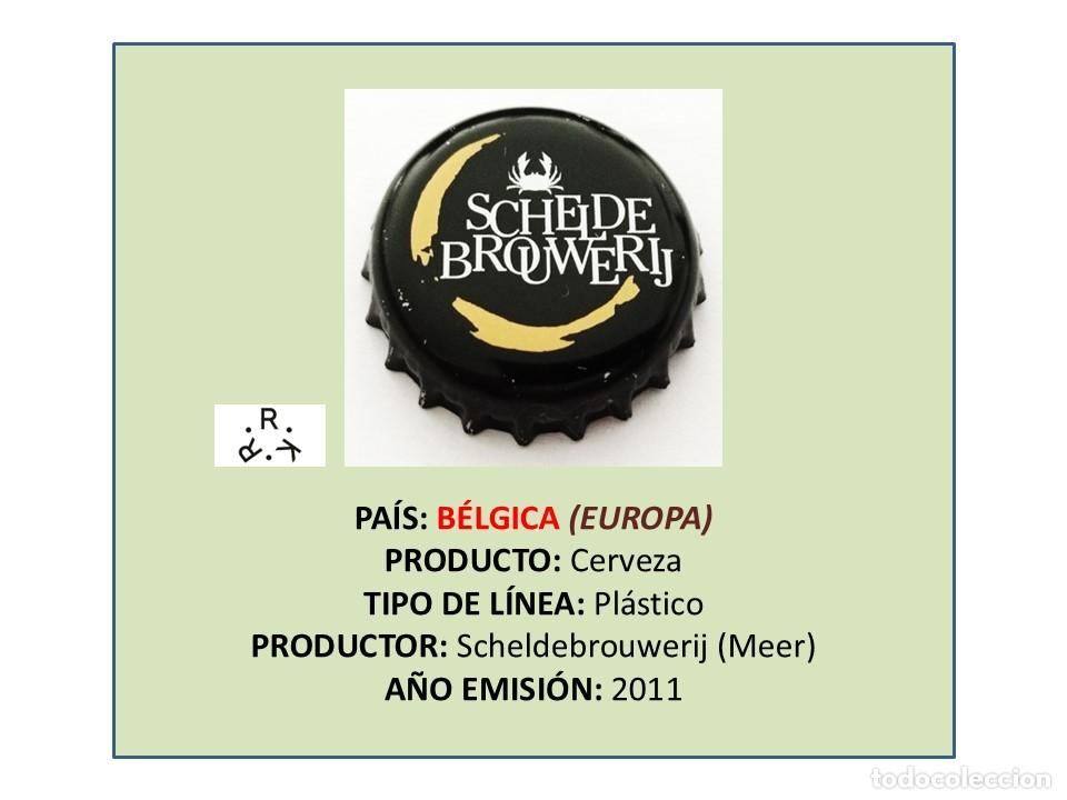 Coleccionismo de cervezas: TAPON CORONA CAPSULA CHAPA CERVEZA SCHELDE (B&Eacute;LGICA)