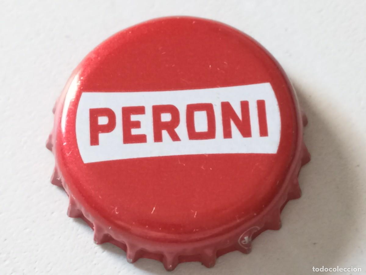 Coleccionismo de cervezas: Chapa tap&oacute;n corona de la cerveza italiana PERONI