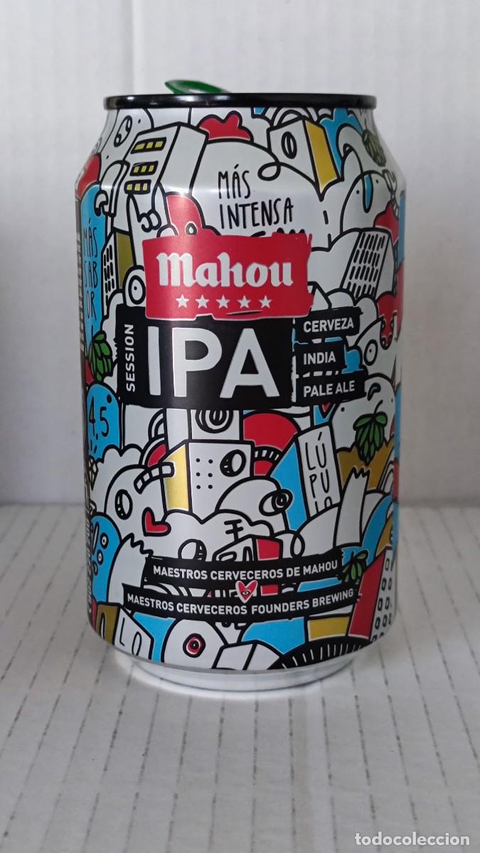 Coleccionismo de cervezas: LATA CERVEZA vacia 33cl - MAHOU IPA / FOUNDERS - R8457 BALL