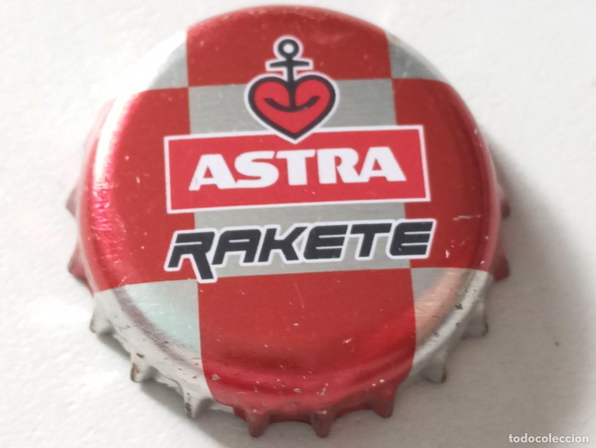 Coleccionismo de cervezas: Chapa tap&oacute;n corona de la cerveza alemana ASTRA RAKETE