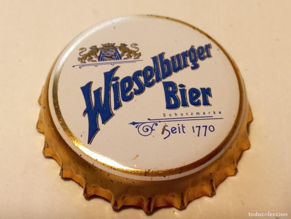 Collezionismo di birre: Chapa tap&oacute;n corona de la cerveza austr&iacute;aca WIESELBURGER BIER