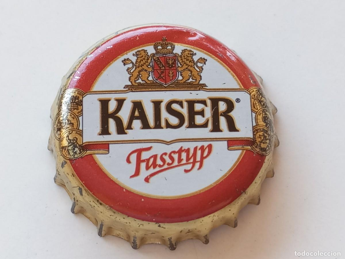 Coleccionismo de cervezas: Chapa tap&oacute;n corona de la cerveza austr&iacute;aca KAISER FASSTYP