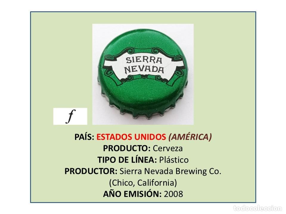 Coleccionismo de cervezas: TAPON CORONA CAPSULA CHAPA CERVEZA SIERRA NEVADA (ESTADOS UNIDOS)