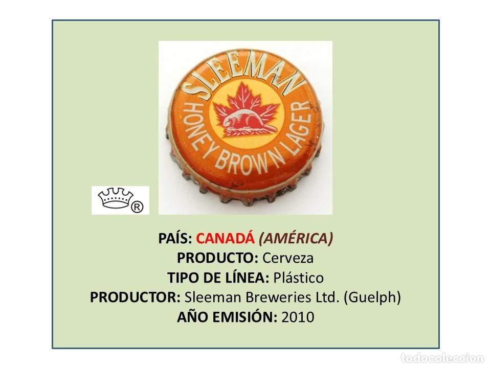 Coleccionismo de cervezas: TAPON CORONA CAPSULA CHAPA CERVEZA SLEEMAN HONEY BROWN LAGE (CANAD&Aacute;)