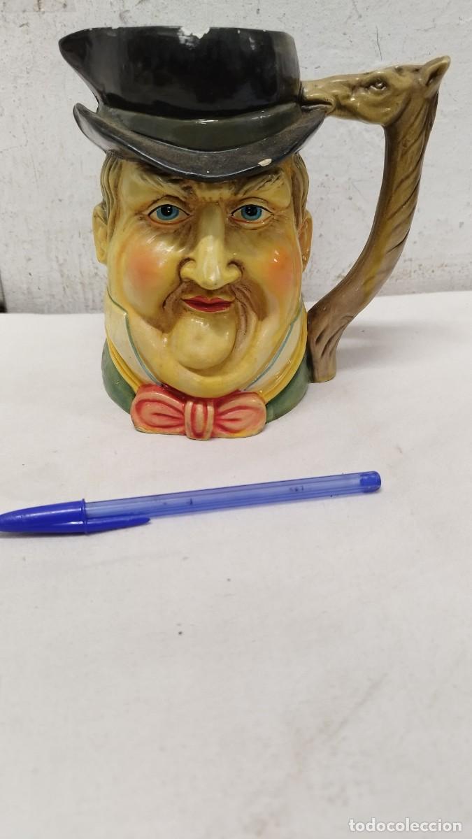 Sammeln von Brauereiartikeln: Antigua jarra de cerveza de cer&aacute;mica espa&ntilde;ola..