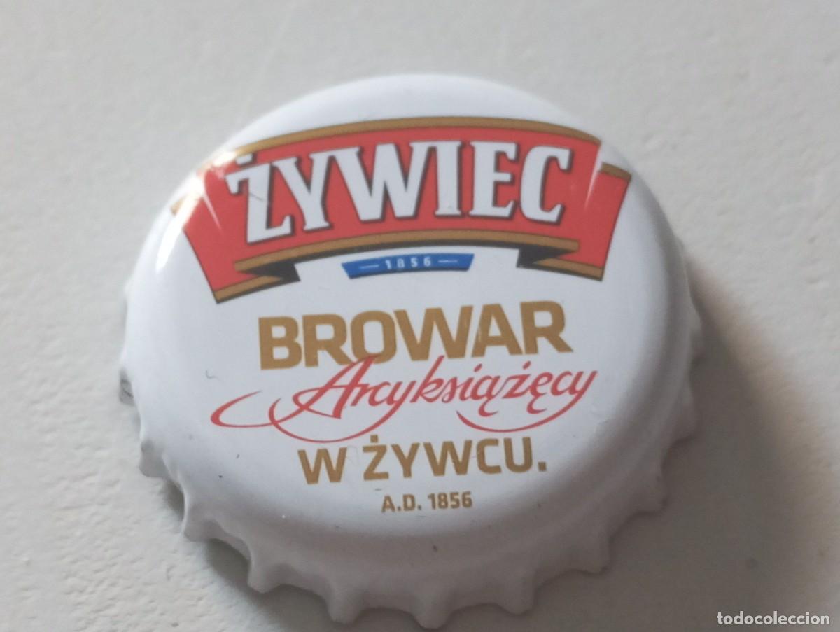 Colecionismo de cervejas: Chapa tap&oacute;n corona de la cerveza polaca ZYWIEC BROWAR