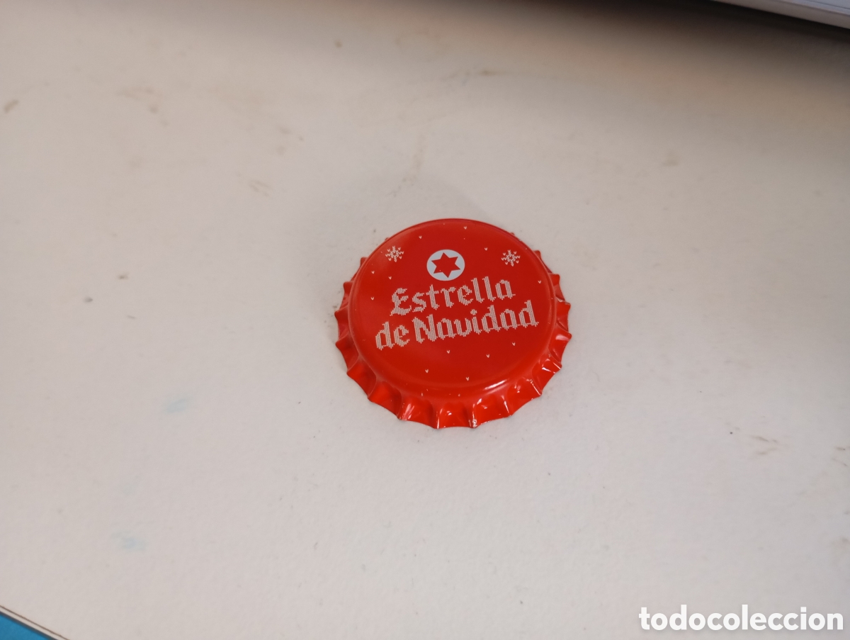 Coleccionismo de cervezas: Chapa Cerveza Estrella Galicia Navidad (NewBox)
