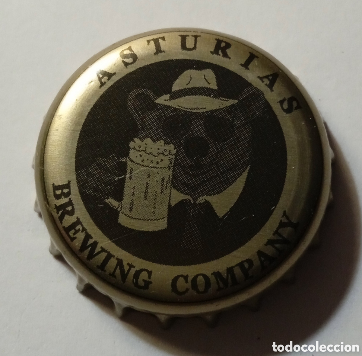 Coleccionismo de cervezas: CHAPA CERVEZA ASTURIAS BREWING COMPANY