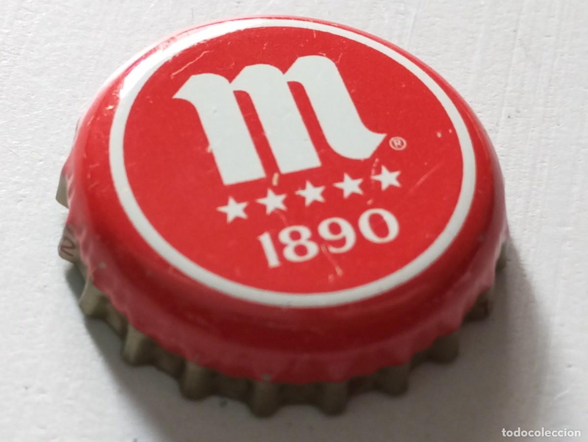 Coleccionismo de cervezas: Chapa tap&oacute;n corona de la cerveza espa&ntilde;ola MAHOU CINCO ESTRELLAS 1890