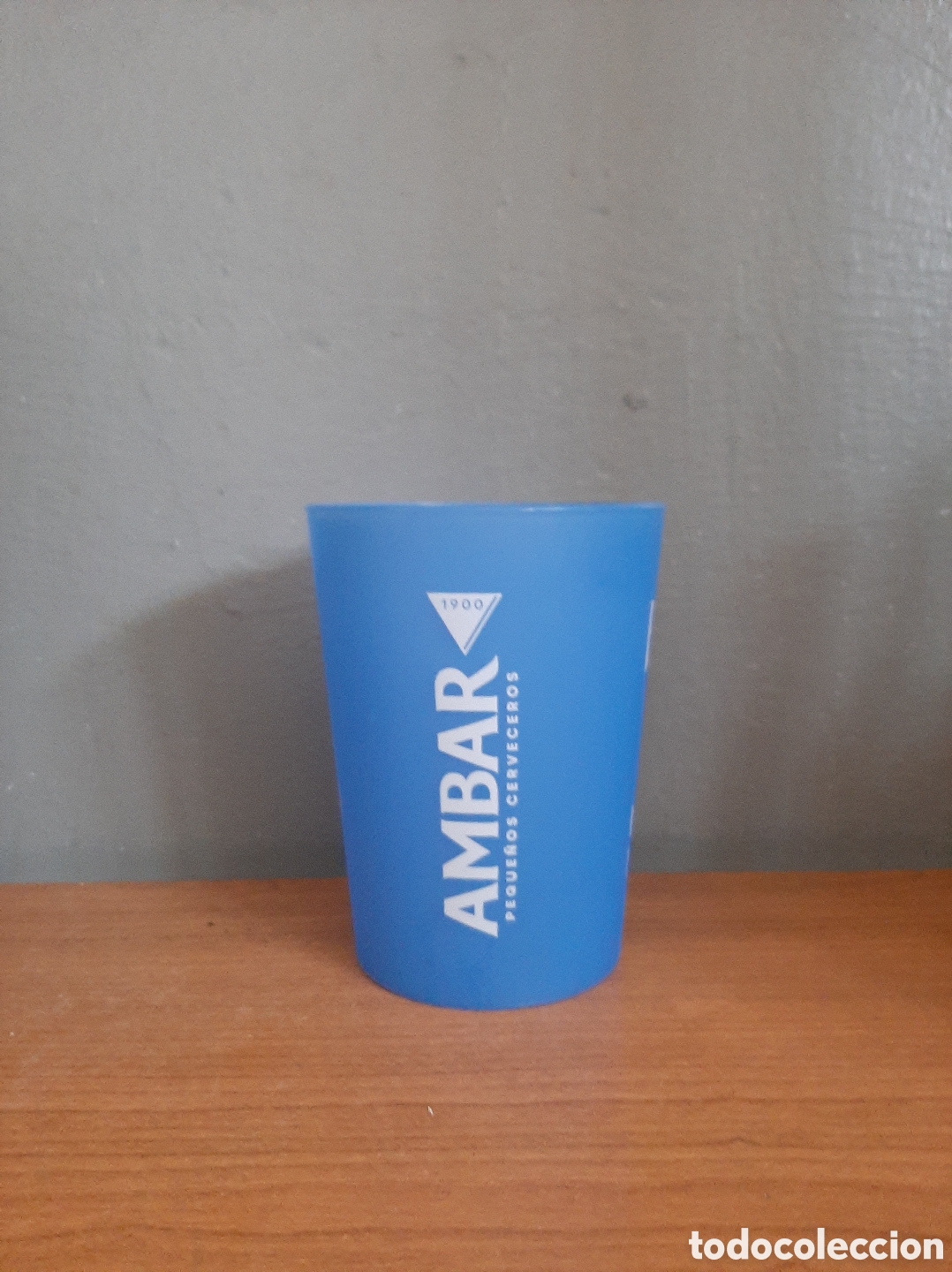 Coleccionismo de cervezas: Vaso de cerveza Ambar La Zaragozana