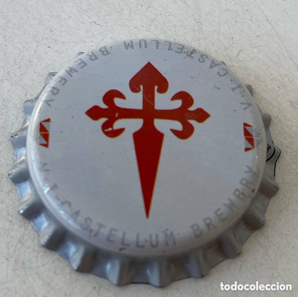 Coleccionismo de cervezas: TAPPI BIRRA BEER BIER CHAPA CERVEZA CASTELLUM (10).CHIPRE. FAB. CHAPA: DAP.---LOTE N. 61---CARMANJO