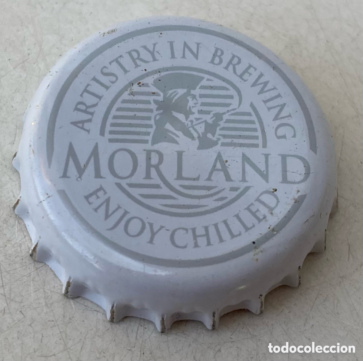 Coleccionismo de cervezas: BOTTLE CAP BEER CHAPA TAP&Oacute;N CORONA TAPPI CERVEZA MORLAND (1).REINO UNIDO--LOTE N. 1161---CARMANJO