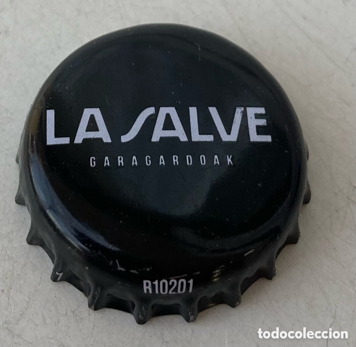 Coleccionismo de cervezas: TAP&Oacute;N CORONA CHAPA BIRRA BIERE PIVO BEER BIER CERVEZA LA SALVE.(2) BILBAO.---LOTE N. 3840--CARMANJO