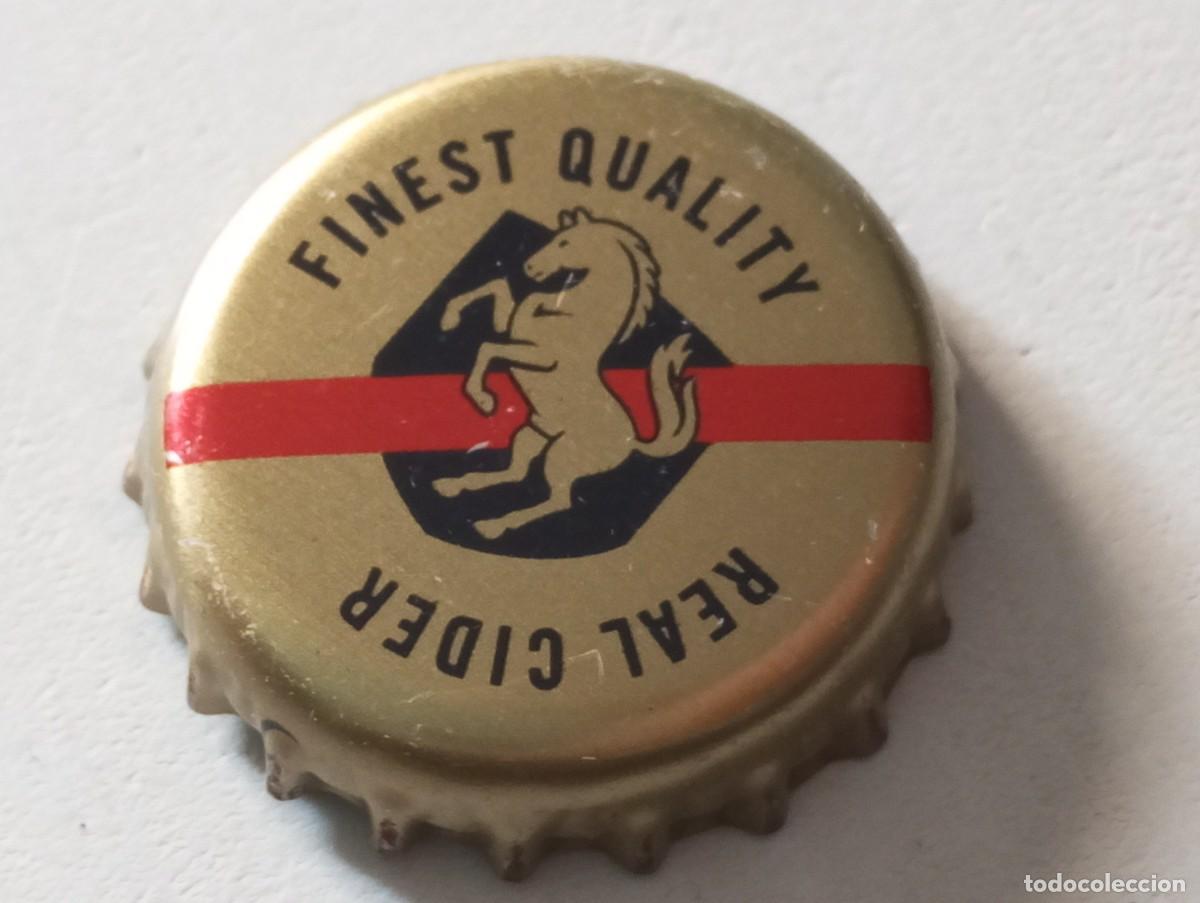 Collectionnisme de bi&egrave;res: Chapa tap&oacute;n corona de la bebida sudafricana FINEST QUALITY REAL CIDER