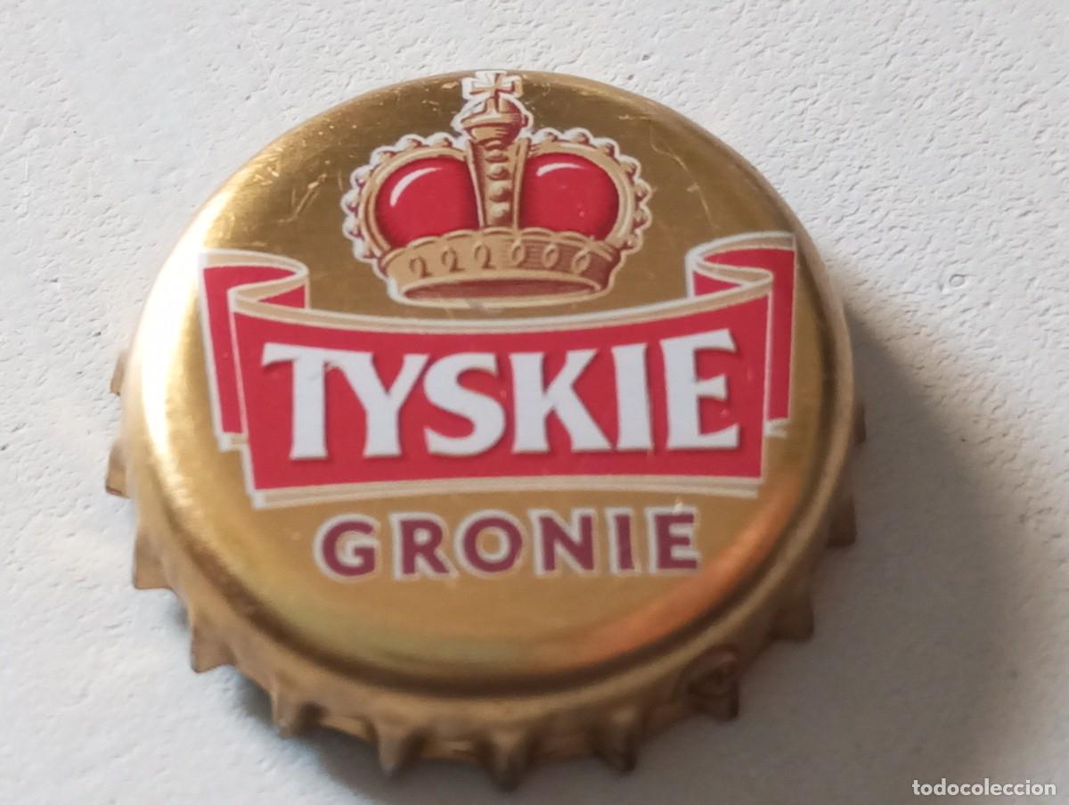 Coleccionismo de cervezas: Chapa tap&oacute;n corona de la cerveza polaca TYSKIE GRONIE