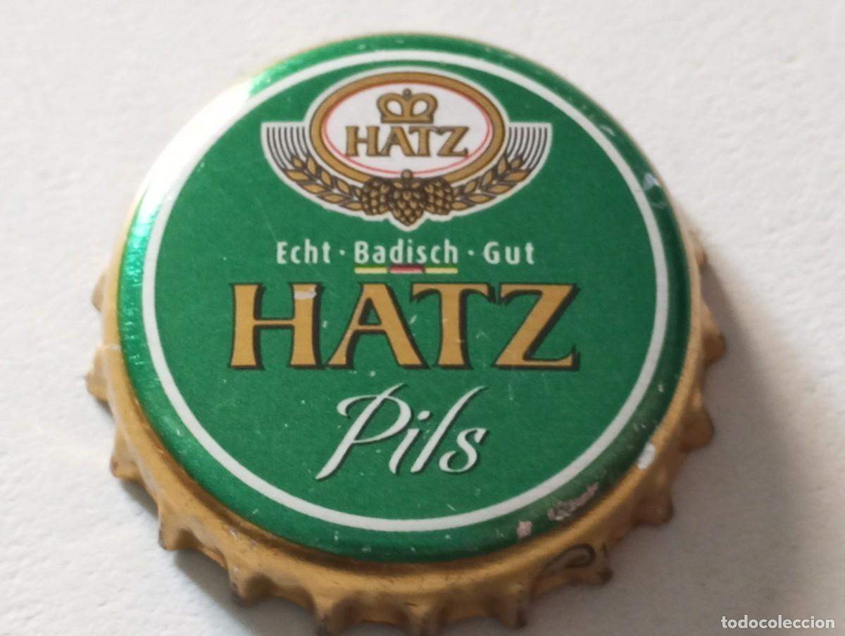 Collezionismo di birre: Chapa tap&oacute;n corona de la cerveza alemana HATZ PILS