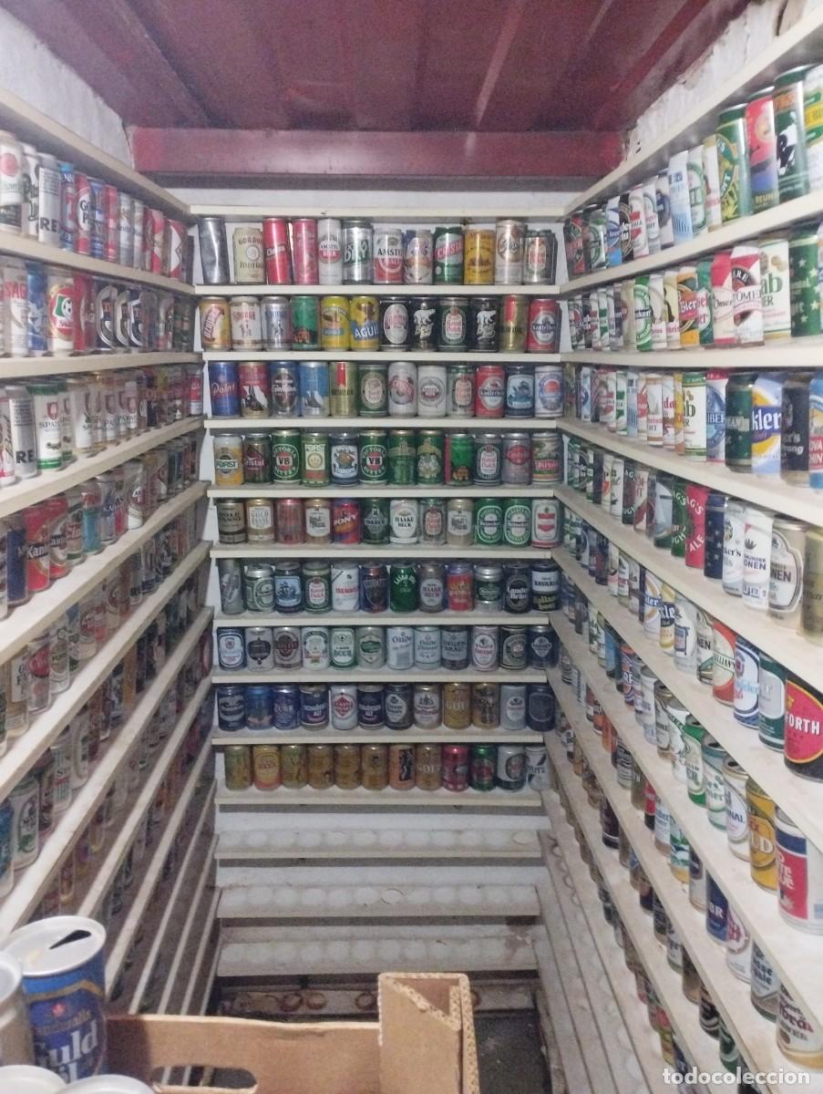 Coleccionismo de cervezas: Magnífica colección de latas de cerveza de más de 2600 piezas. Más de 70 países.