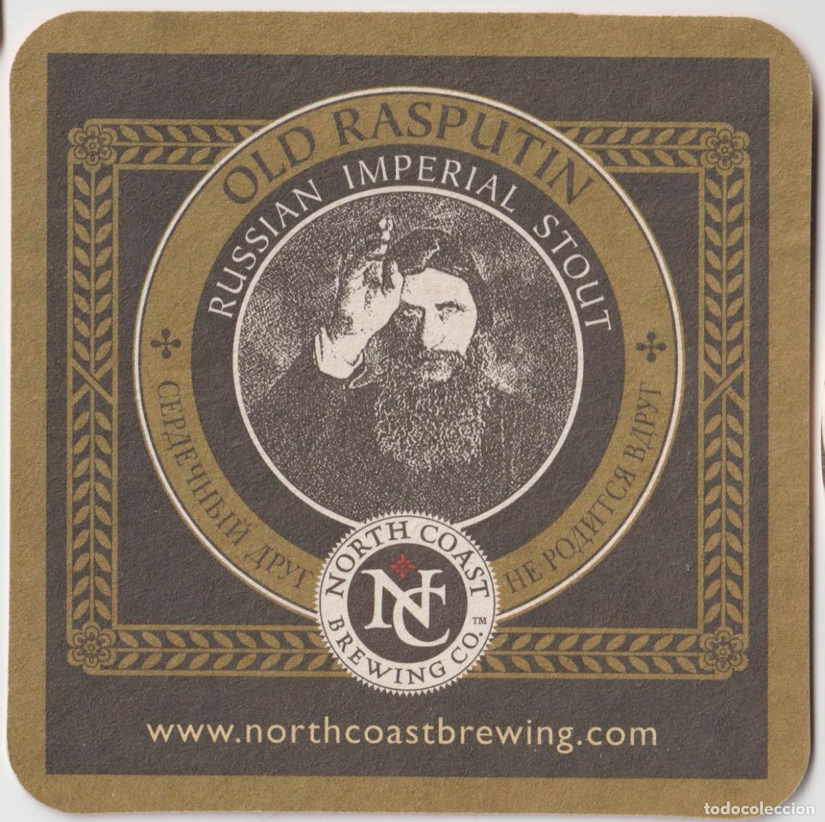Coleccionismo de cervezas: Posavasos Old Rasputin, Estados Unidos, California