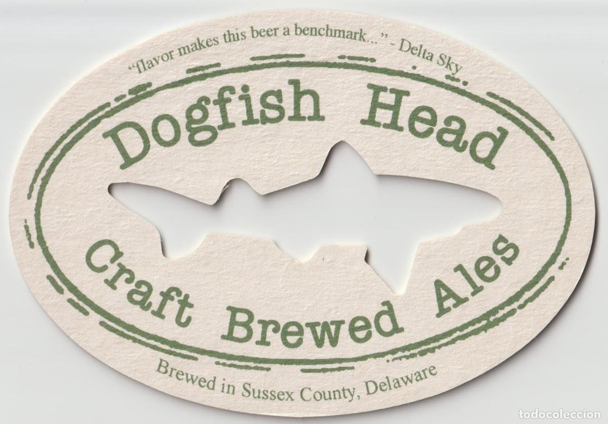 Coleccionismo de cervezas: Posavasos Dogfish Head, Estados Unidos, Delaware
