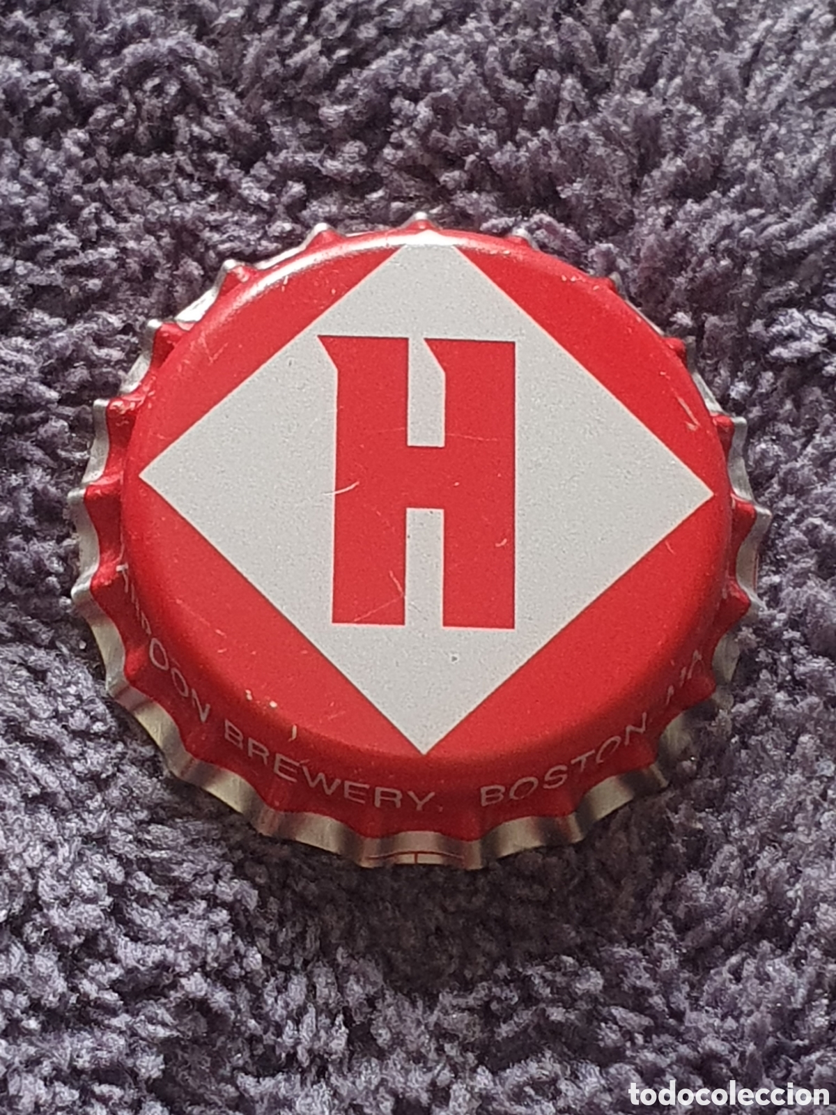 Coleccionismo de cervezas: H1. Chapa Tap&oacute;n Corona De Cerveza, Harpoon Brewery, Boston Ma, Windsor VT, Nuevo Sin Usar Ni Cerrar.