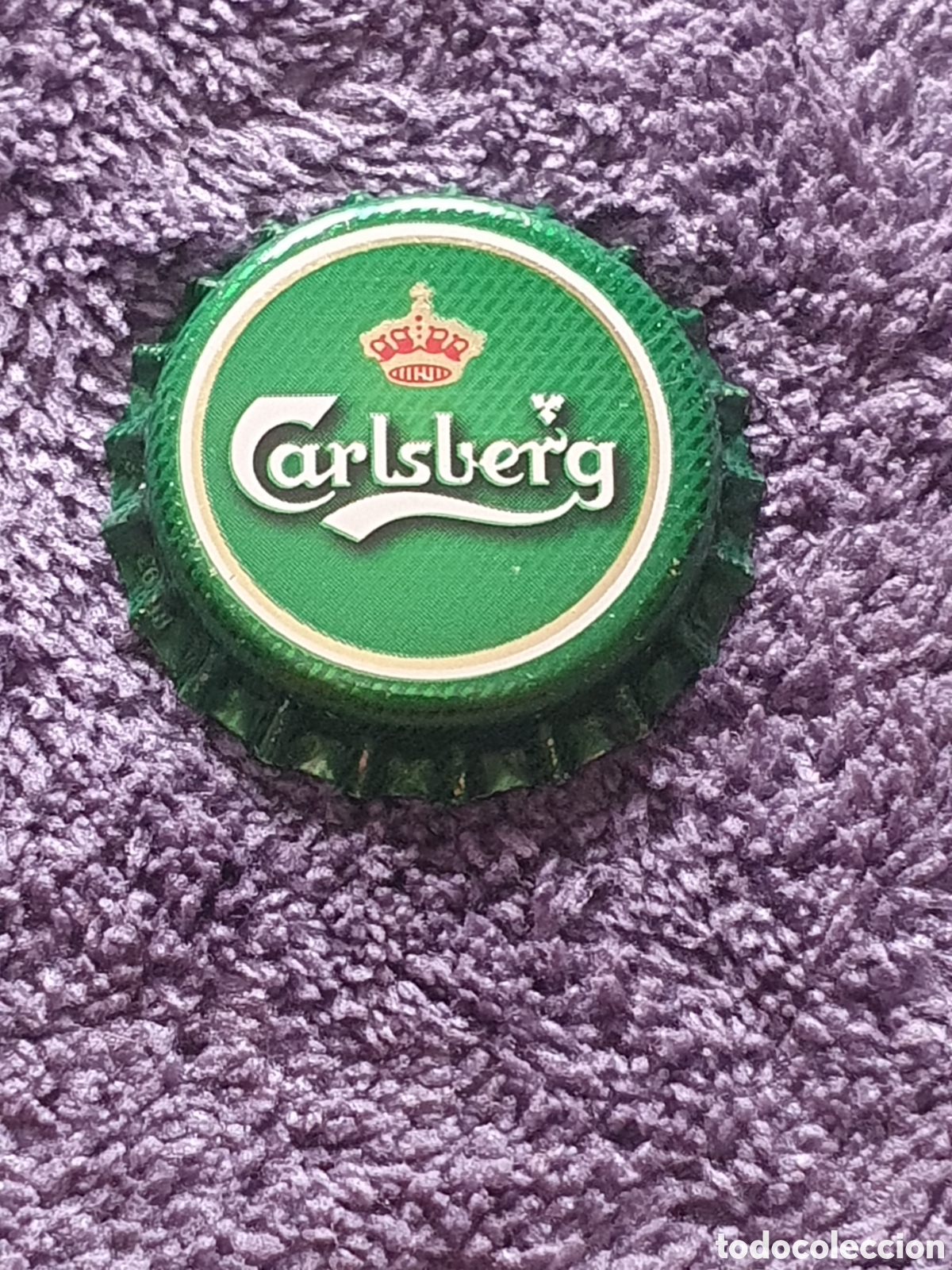Coleccionismo de cervezas: H1. Chapa Tap&oacute;n Corona De Cerveza Carlsberg, Nuevo, Sin Usar Ni Cerrar.
