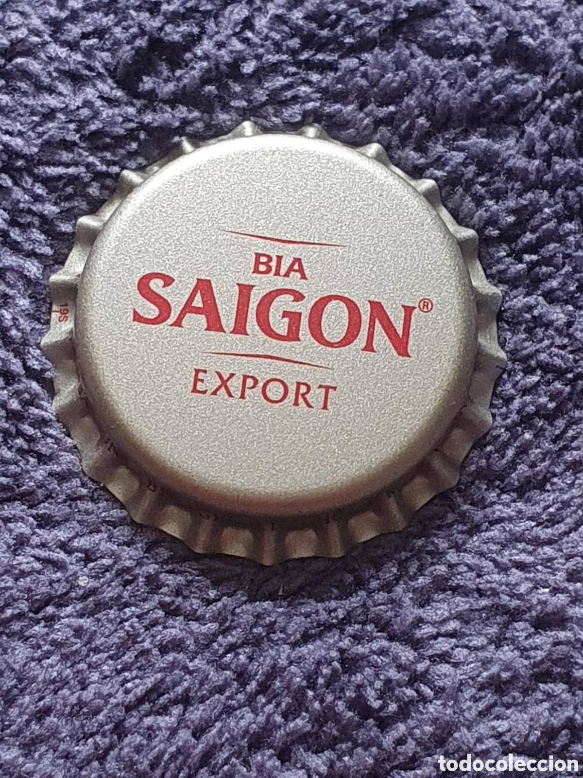 Coleccionismo de cervezas: H1. Chapa Tap&oacute;n Corona, De Cerveza Bia Saigon Export, Vietnam, Nuevo, Sin Usar Ni Cerrar.