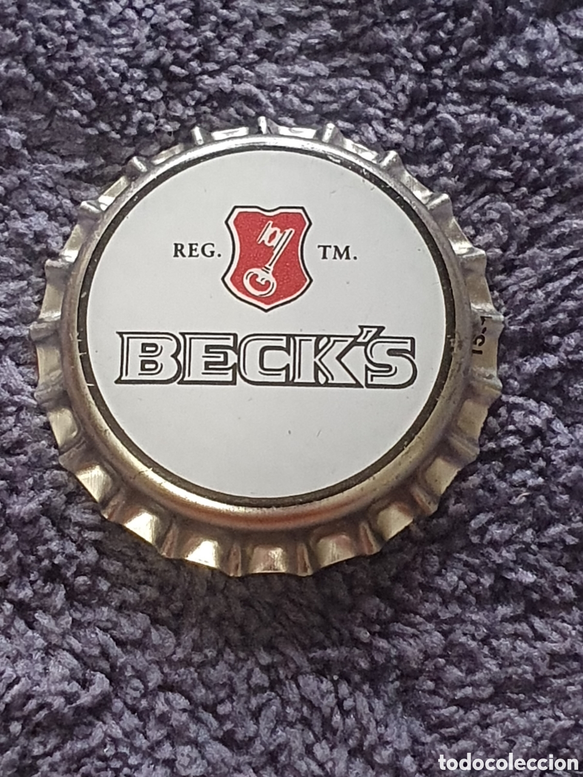 Coleccionismo de cervezas: H1. Chapa Tap&oacute;n Corona De Cerveza Beck's, Alemania, Nuevo, Sin Usar Ni Cerrar.