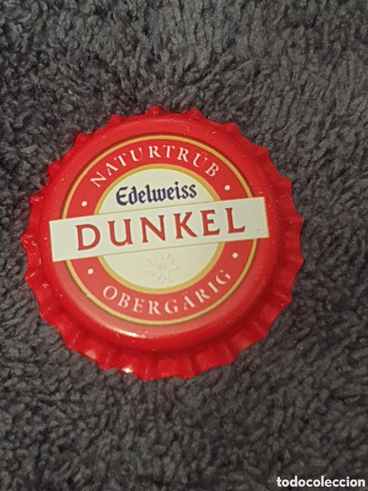 Coleccionismo de cervezas: H1. Chapa Tap&oacute;n Corona De Cerveza Edelweiss Dunkel, Austria, Nuevo, Sin Usar Ni Cerrar.